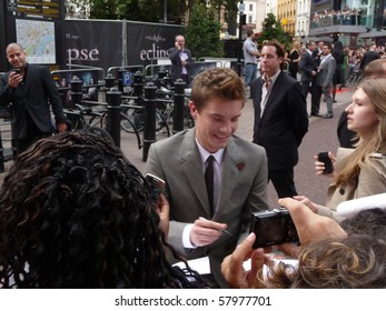 LONDON - JULY 1: Xavier Samuel At Twilight Eclipse Premiere July 1st, 2010 In Leicester Square London, England.