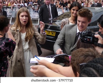 LONDON - JULY 1: Xavier Samuel At Twilight Eclipse Premiere July 1st, 2010 In Leicester Square London, England.