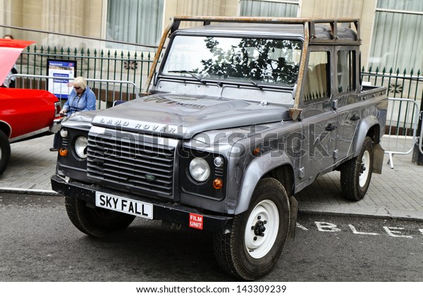 LONDON - JUN 23 : collection car (from the movie\
Skyfall) displayed at the \