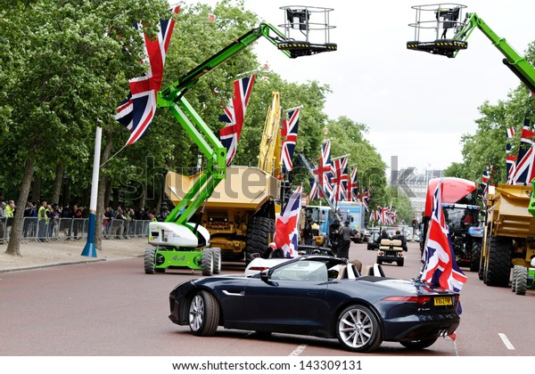 LONDON - JUN 23 : sports\
car displayed at the \