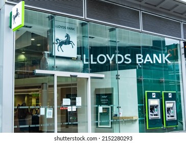 London- May, 2022: A LLoyds bank branch, a British high street bank.