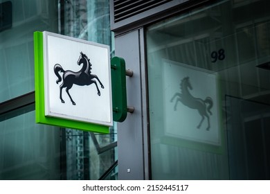 London- May, 2022: A LLoyds Bank Branch, A British High Street Bank.