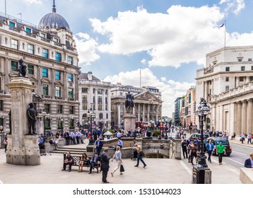 London. May 21 2019. Bank Junction In The City Of London In London