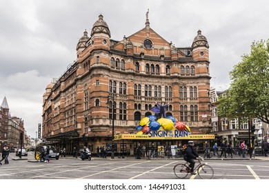 LONDON - MAY 28: Outside View Of Palace Theatre (1891, Design By Thomas Edward Collcutt), West End Theatre, Located On Cambridge Circus, City Of Westminster, On May 28, 2013, London, UK.