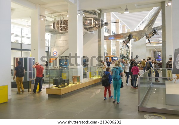 LONDON - MAY 31,\
2014: The Science Museum in London was founded in 1857 as part of\
the South Kensington\
Museum.