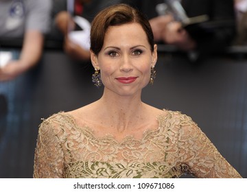 LONDON - MAY 31: Minnie Driver attends the world premiere of 'Prometheus' taking place in two cinemas in Leicester square on May 31, 2012 in London