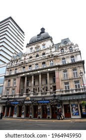 LONDON - MAY 6: Outside View Of Her Majesty's Theatre, Located On Haymarket, City Of Westminster, Since 1705, Designed By Charles J. Phipps, On May 6, 2012, London, UK.