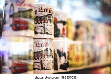 London Mug Gift In Souvenir Shop