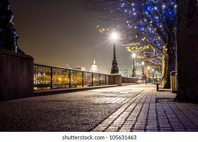 London Night Walkway