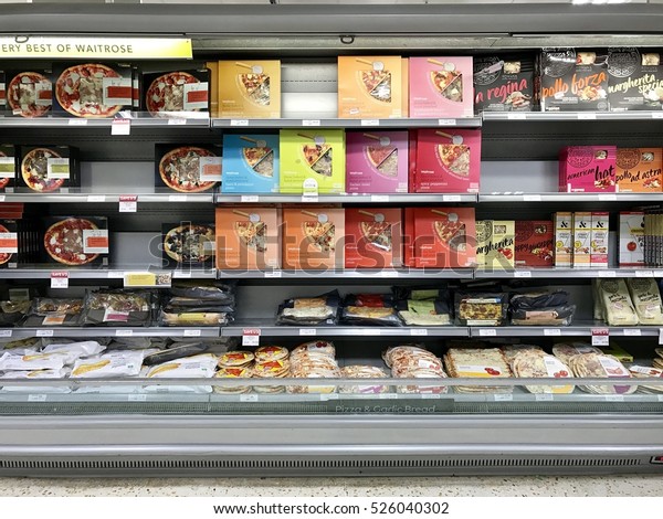 London November 29 Pizzas Refrigerated Aisle Stock Photo Edit Now