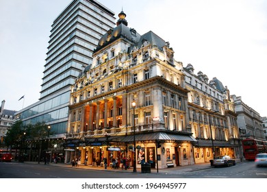 LONDON - OCT 30: Outside View Of Her Majesty's Theatre, Located On Haymarket, City Of Westminster, Since 1705, Designed By Charles J. Phipps, On Oct 30, 2012, London, UK.