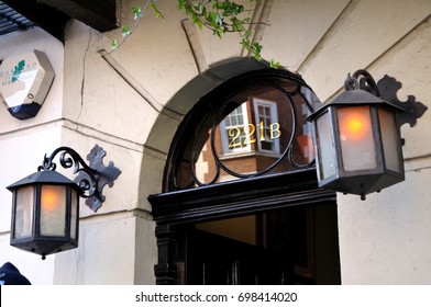 LONDON - OCTOBER 2, 2015: 221B Baker Street In London, UK