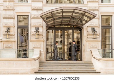 London October 2018. A View Of The Corintia Hotel In London