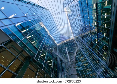 London Office Building Skyscraper, Working & Meeting
