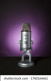 London, Ontario, Canada - 10-06-2016: Blue Yeti USB Microphone ,Yeti Is The Most Advanced And Versatile Multi-pattern USB Microphone Available Anywhere