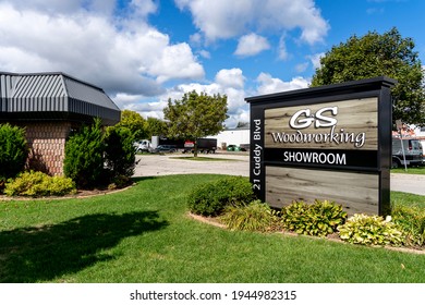 London, Ontario, Canada - August 30, 2020: G And S Woodworking In London, Ontario, Canada. Custom Woodworking Specializing In Kitchens, Washrooms And Commercial Projects. 