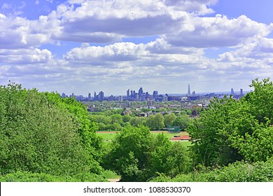 London From Parliament Hill On Hampstead Heath