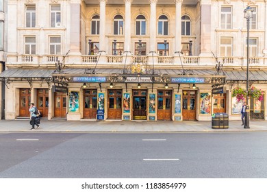 London. September 2018. A View Of Her Majestys Theatre In London