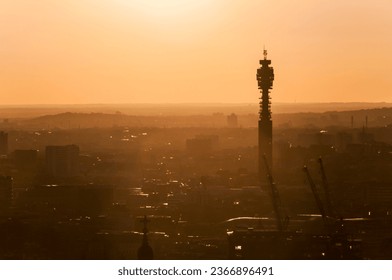 London skyline with a hazy sky - Shutterstock ID 2366896491