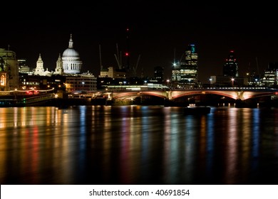 London Skyline At Night