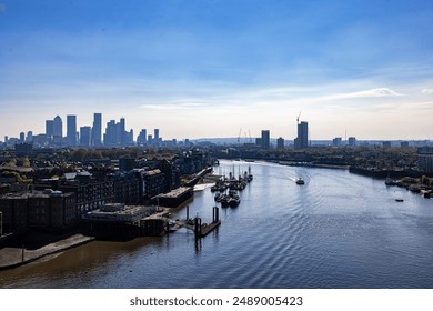 London Skyline from Tower Bridge - Powered by Shutterstock