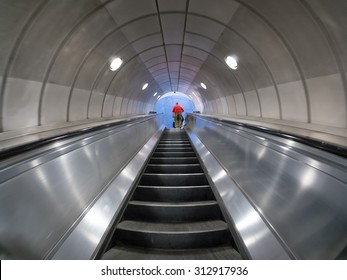 London subway escalators
