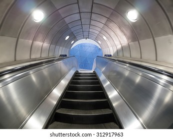 London subway escalators - Powered by Shutterstock