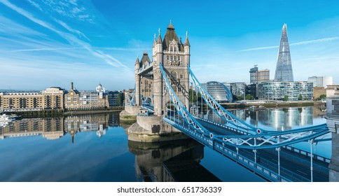 London Tower Bridge With Skyline