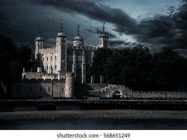London Tower In Dark Mode