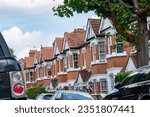 London- Typical terraced houses in Northfields area of Ealing, West London