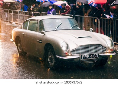 London Uk Vintage Aston Martin At New Years London Uk Vintage Aston Martin At New Years