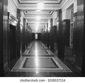 London / UK - 01/29/18: Corridor In Freemasons' Hall On Great Queen Street.