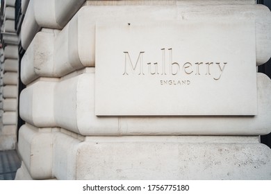 London / UK - 06/06/2020: Closed Mulberry Shop In London