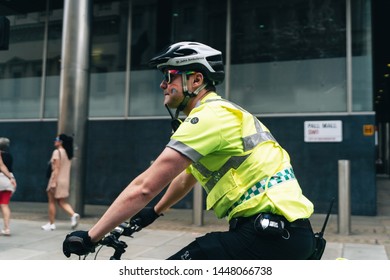 London / UK - 07/06/2019: Cycling Paramedic At London Pride Parade