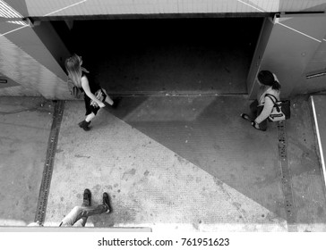 London, UK - 08/05/16: Eastern Exit From Old Street Station.