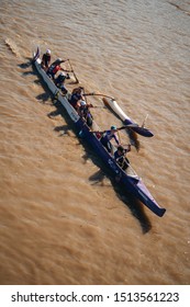 London / UK - 09/14/2019: Rowers At The Great River Race On Thames