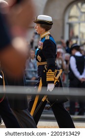 London, UK, 09-14-22
The Princess Royal, Princess Anne, Walks Behind The Coffin Of Her Mother, Queen Elizabeth II, During The Cortege Procession From Buckingham Palace To The Palace Of Westminster