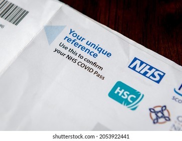 London. UK. 10.07.2021. A National Health Service Covid Pass.