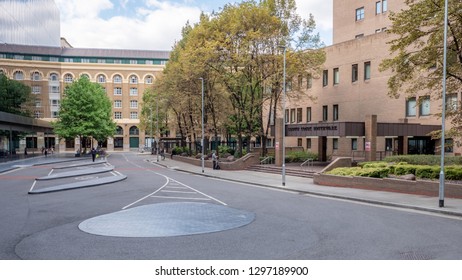 LONDON, UK - 14 AUGUST 2018: Crown Court Southwark. A London court which has seen many notable UK criminal cases tried particularly relating to serious fraud.