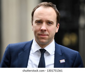 London, UK. 15 Januari, 2019. Matt Hancock, Secretary of State for Health and Social Care, leaves the Cabinet Meeting, 10 Downing Street. 