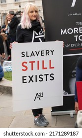 London, UK. 15th October 2016. The A21 Campaign Protest Rally In Central London, A Global Event To Raise Awareness And Funds, For The Fight Against Human Trafficking And Modern Day Slavery. 