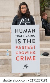 London, UK. 15th October 2016. The A21 Campaign Protest Rally In Central London, A Global Event To Raise Awareness And Funds, For The Fight Against Human Trafficking And Modern Day Slavery. 