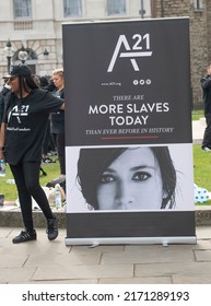 London, UK. 15th October 2016. The A21 Campaign Protest Rally In Central London, A Global Event To Raise Awareness And Funds, For The Fight Against Human Trafficking And Modern Day Slavery. 