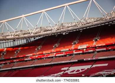 London, UK, 17/11/17: Arsenal Football Stadium 'The Emirates' Sits Empty In The Afternoon During The Week Between Games.