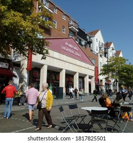 LONDON/ UK- 19th September 2020: Romford Shopping Mall In The East London Market Square, 