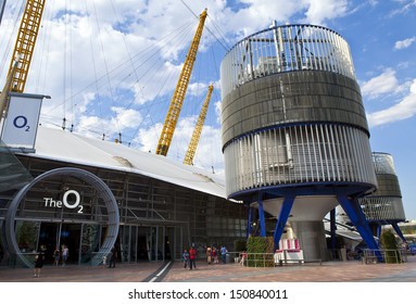 LONDON, UK - 1ST AUGUST 2013: The o2 Arena, formerly known as the Millennium Dome in East London.