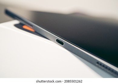 London, UK - 2021.11.27: Product Close-up Shot Of Ipad Pro 11 Inch Generation 2 