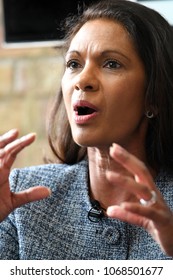 London, UK. 23 March, 2018. Gina Miller (Businesswoman And Transparency Activist) At The Liberal Democrats Brexit Event.