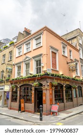 London, UK - 23 May 2021: The Old Coffee House Pub, Beak Street, Carnaby, London