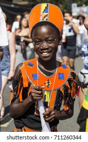 London, UK. 27 August 2017. The Notting Hill Carnival Parade Get Under Way On Children's Day. 